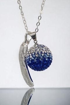 Llamador Energía ARCÁNGEL MIGUEL Swarovski Collection - Azul Degradado con Ala - comprar en línea