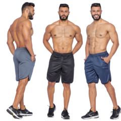 Kit 4 Bermudas masculinas street Fitness para atividade física e academia - loja online