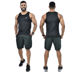 Kit 3 Camisetas Regata Dry Fit Masculina Fitness para Treino e Academia - Garra Esportiva