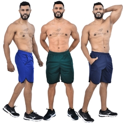 Kit 3 Bermudas masculinas Street Fitness para atividade física e academia - comprar online