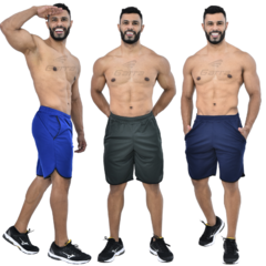 Kit 4 Bermudas masculinas street Fitness para atividade física e academia - Garra Esportiva