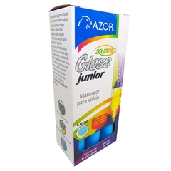 MARCADOR PARA VIDRIO AQUARELO JR AZUL CLARO AZOR