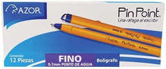 BOLIGRAFO AZOR PIN POINT .7 FINO AZUL