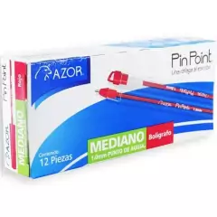 BOLIGRAFO AZOR PIN POINT 1.0 MEDIANO ROJO