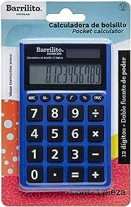 CALCULADORA BARRILITO DE 12 DIGITOS DE BOLSILLO