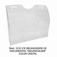 CHAROLA PAPELERA ORGANIFOLDER SABLON CRISTAL