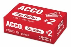 CLIP ACCO GOTICO No. 2 (CUADRADITO) MEDIANO