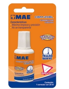 CORRECTOR LIQUIDO MAE 20 ml.