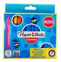 CRAYON PAPER MATE TRIANGULAR CON 12