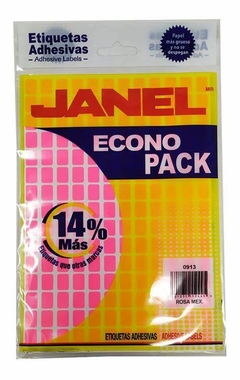 ETIQUETA JANEL 09 X 13 ROSA