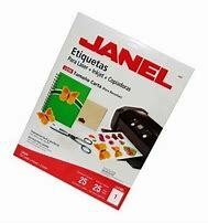 ETIQUETA LASER+INKJET JANEL C/25 CARTA