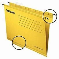 FOLDER COLGANTE OFICIO AMARILLO ESSELTE