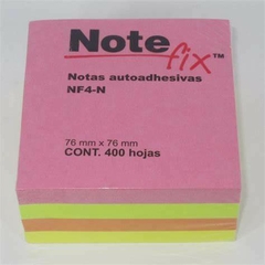 NOTAS ADHESIVAS 73X73 MM PAQ. C/4 NEON 3M