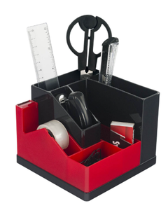 ORGANIZADOR DE ESCRITORIO PRINTAFORM C/ACCESORIOS BLANCO CON NEGRO