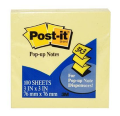 POST IT 3" X 3" POP UP 3M