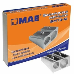 SACAPUNTAS METALICO DOBLE TRIANGULAR MAE