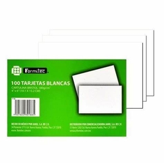 TARJETA BRISTOL BLANCA 4 X 6 FORMITEC