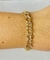 Pulseira Elo Duplo Banhado a Ouro 18K