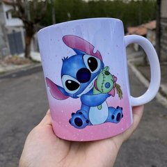 Caneca Personalizada Alfabeto Stitch