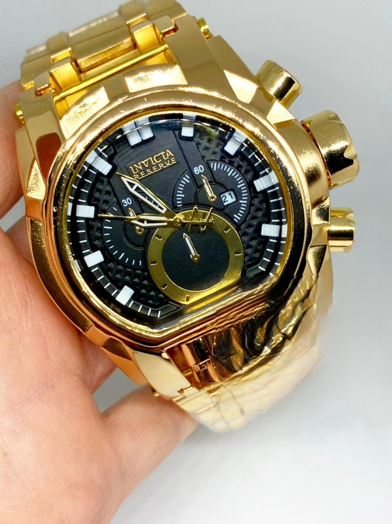 Relógio Masculino Invicta Zeus Magnum Linha Gold One Dourado