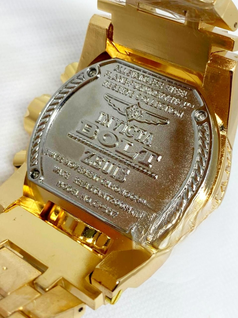 Relógio Masculino Invicta Zeus Magnum Linha Gold One Dourado