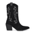 Bota Feminina Texana Western em Couro Preto Fosco - comprar online