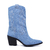 Bota Feminina Texana Western em Couro Azul Jeans - comprar online