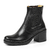 Bota Coturno Botina Chelsea Feminina Salto Alto em Couro - comprar online