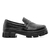 Sapato Mocassim Feminino Fashion Casual Tratorado Preto