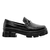 Sapato Mocassim Feminino Fashion Casual Tratorado Preto