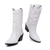 Bota Feminina Texana Western em Couro Branco