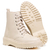 Coturno Botinha Bota Feminina Cano Alto Plataforma Off White - loja online