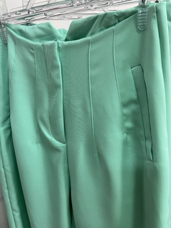 calça alfaiataria verde agua - KL modas