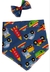 Imagem do Bandana pet com laço Tam GG Bandana para cães de grande porte 5 conjuntos estampas para macho