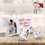 KIT LOVE- ALMOFADA DECORATIVA 40X30 - PERSONALIZADA + 1 CANECA DE PORCELANA BRANCA PERSONALIZADA - Grafica Uai