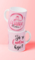 CANECA BRANCA PERSONALIZADA - OUTUBRO ROSA