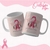 CANECA BRANCA PERSONALIZADA - OUTUBRO ROSA - FRASE 3 - loja online