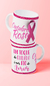 CANECA BRANCA PERSONALIZADA - OUTUBRO ROSA - loja online