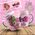 CANECA BRANCA PERSONALIZADA - OUTUBRO ROSA - BONECA - comprar online