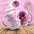 CANECA BRANCA PERSONALIZADA - OUTUBRO ROSA - BONECA - comprar online