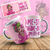 CANECA BRANCA PERSONALIZADA - OUTUBRO ROSA - BONECA na internet