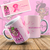 CANECA BRANCA PERSONALIZADA - OUTUBRO ROSA - BONECA - comprar online