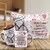 KIT LOVE- ALMOFADA DECORATIVA 40X30 - PERSONALIZADA + 1 CANECA DE PORCELANA BRANCA PERSONALIZADA