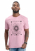 Camiseta masculina gola careca sol meia malha