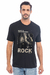 Camiseta masculina gola careca Rock - MEGA DC TECNOLOGIA