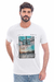 Camiseta masculina gola careca Dream