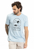 Camiseta masculina gola careca trip meia malha