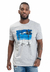 Camiseta masculina gola careca surf meia malha