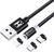 CABO MAGNETICO 3 EM 1 - USB-A PARA MICRO USB / LIGHTNING / TIPO C - HREBOS