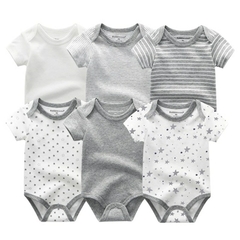 Bodysuits: 6 Peças/conjunto unissex de macacoezinhos para seu bebê recém-nascido, Excelência e Qualidade garantida. Proteja seu Anjinho. - ÁGUIASHOPPING